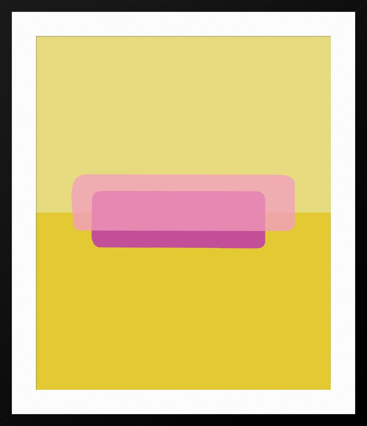 ABOUT THIS PIECE: A study of gesture in a digital context. Nicole Yates is inspired by the landscape and architecture in her everyday life. She deducts, simplifies, and abstracts their shapes creating striking black and white paintings. Her canvases