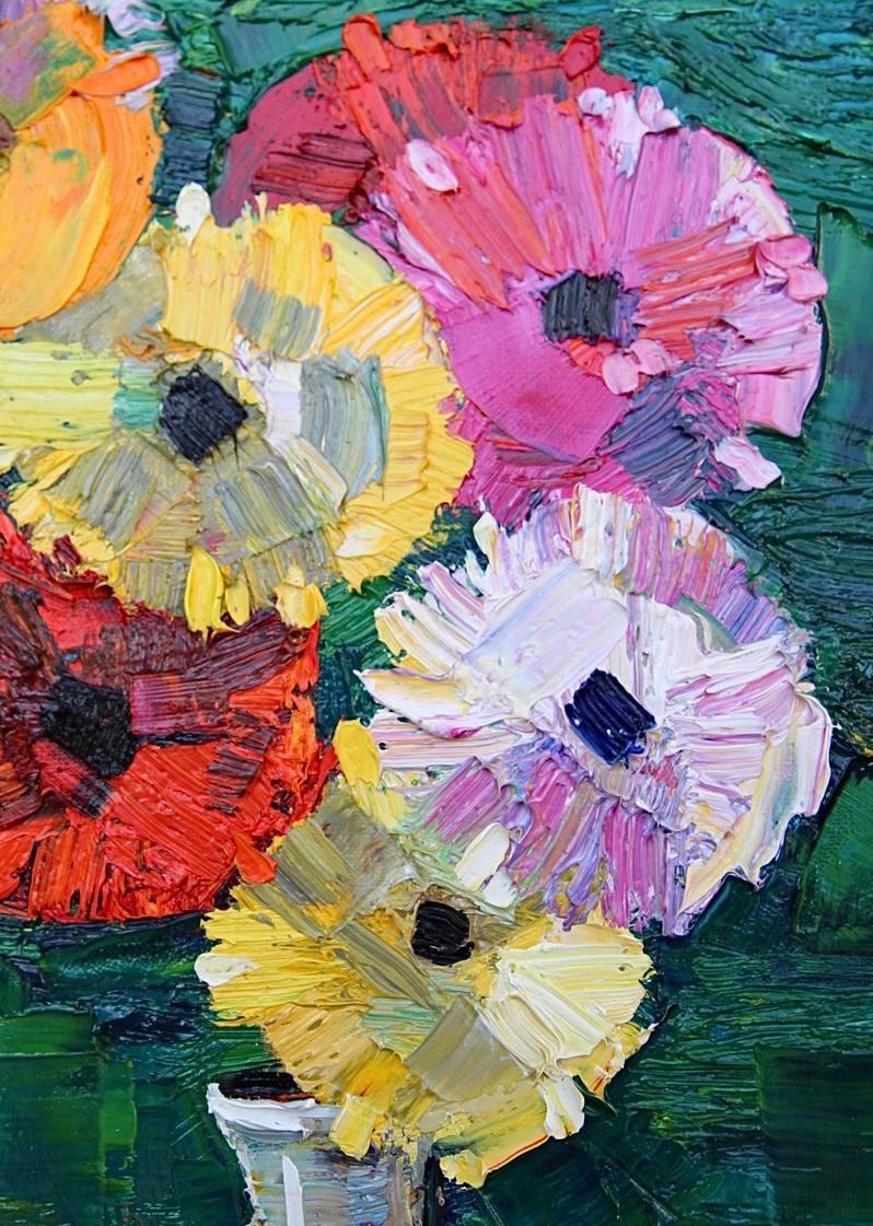 „The Transvaal Daisies“ (Impressionismus), Painting, von Nicoleta Stati