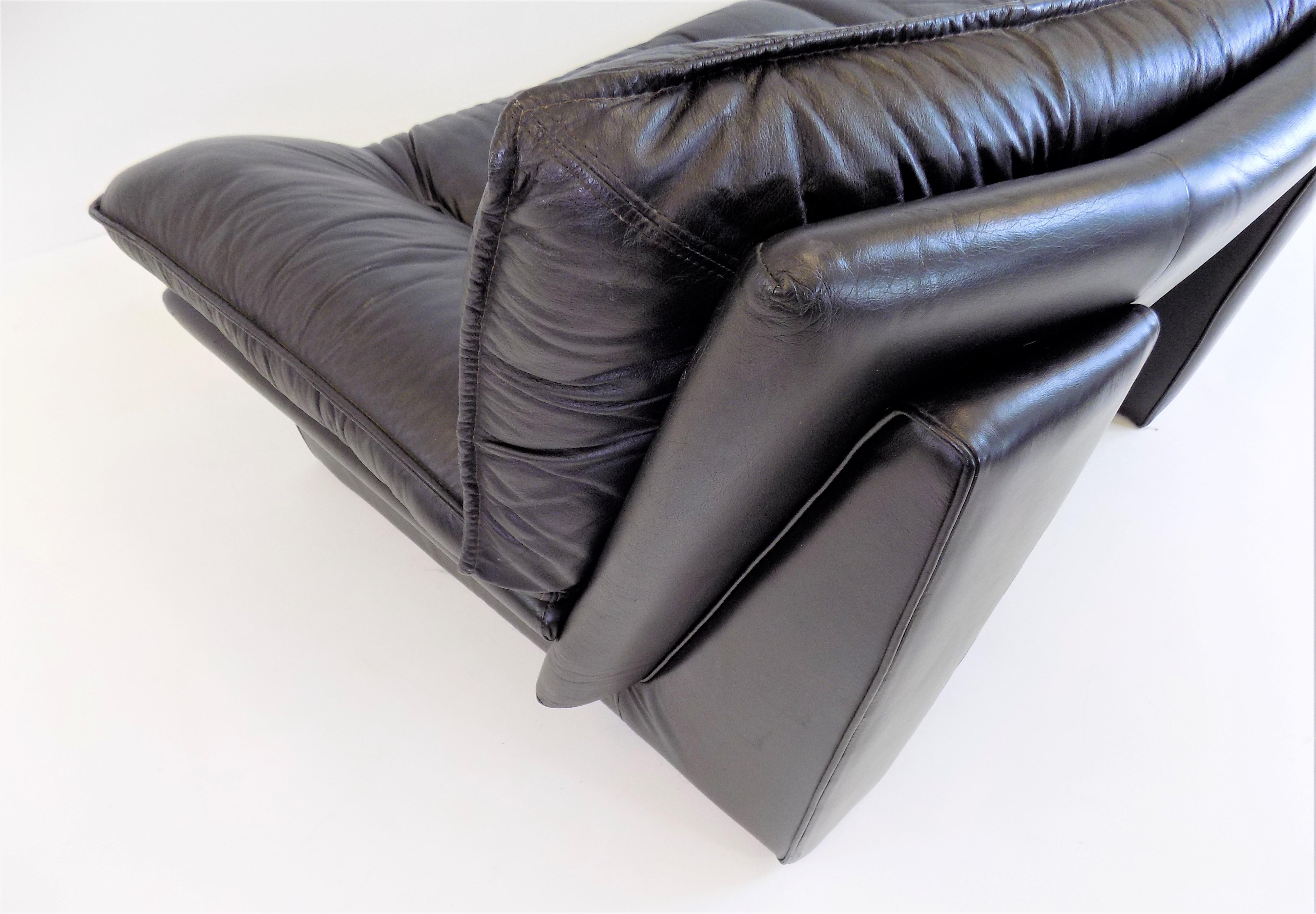 Nicoletti Salotti Ambassador leather 3 seater sofa In Good Condition In Ludwigslust, DE