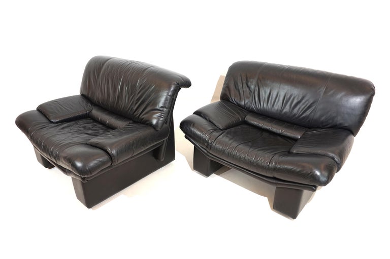 Nicoletti Salotti Ambassador leather armchair set of 2 for Avanti