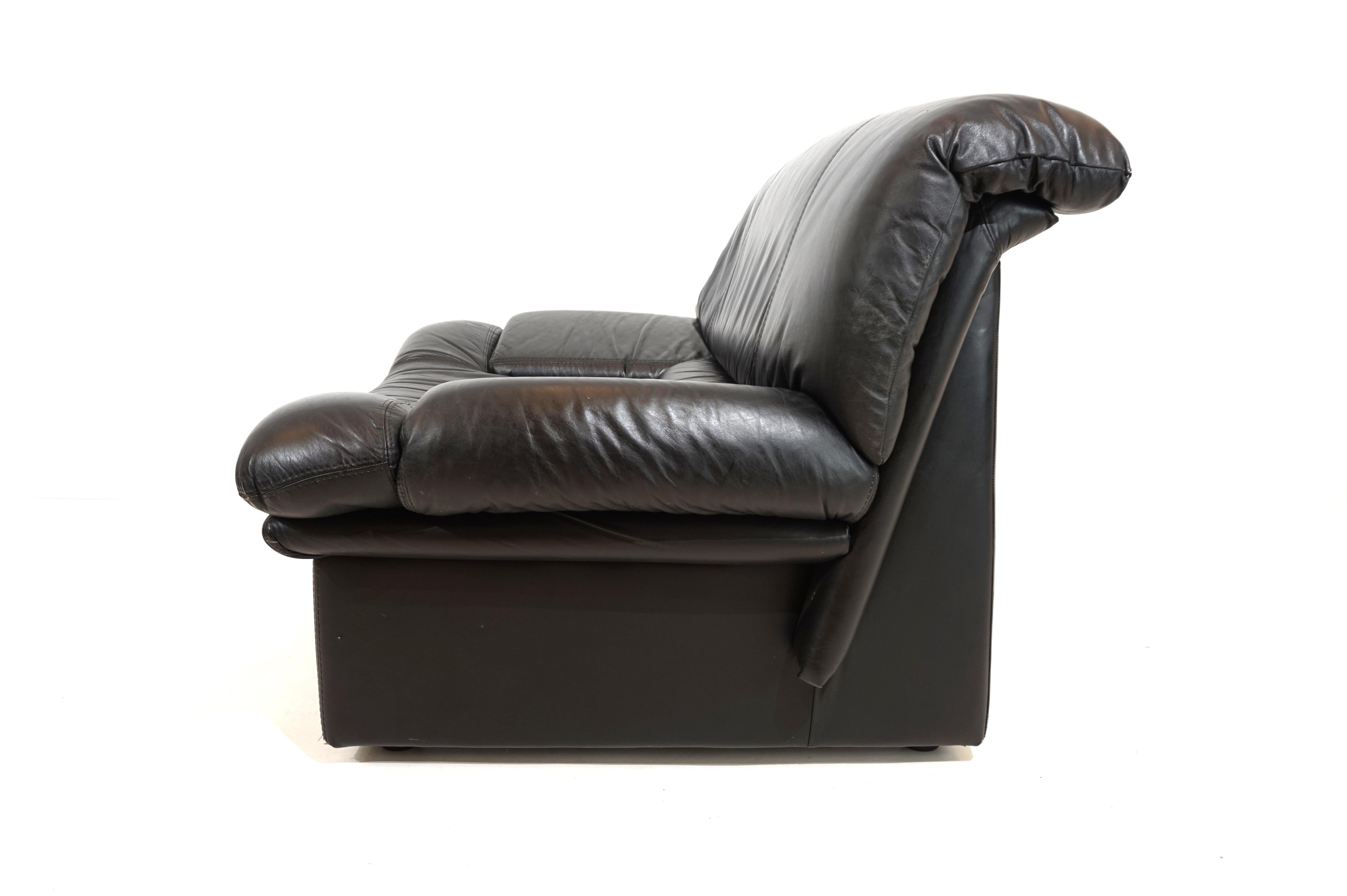 Nicoletti Salotti Ambassador leather armchair set of 2 for Avanti For Sale 13