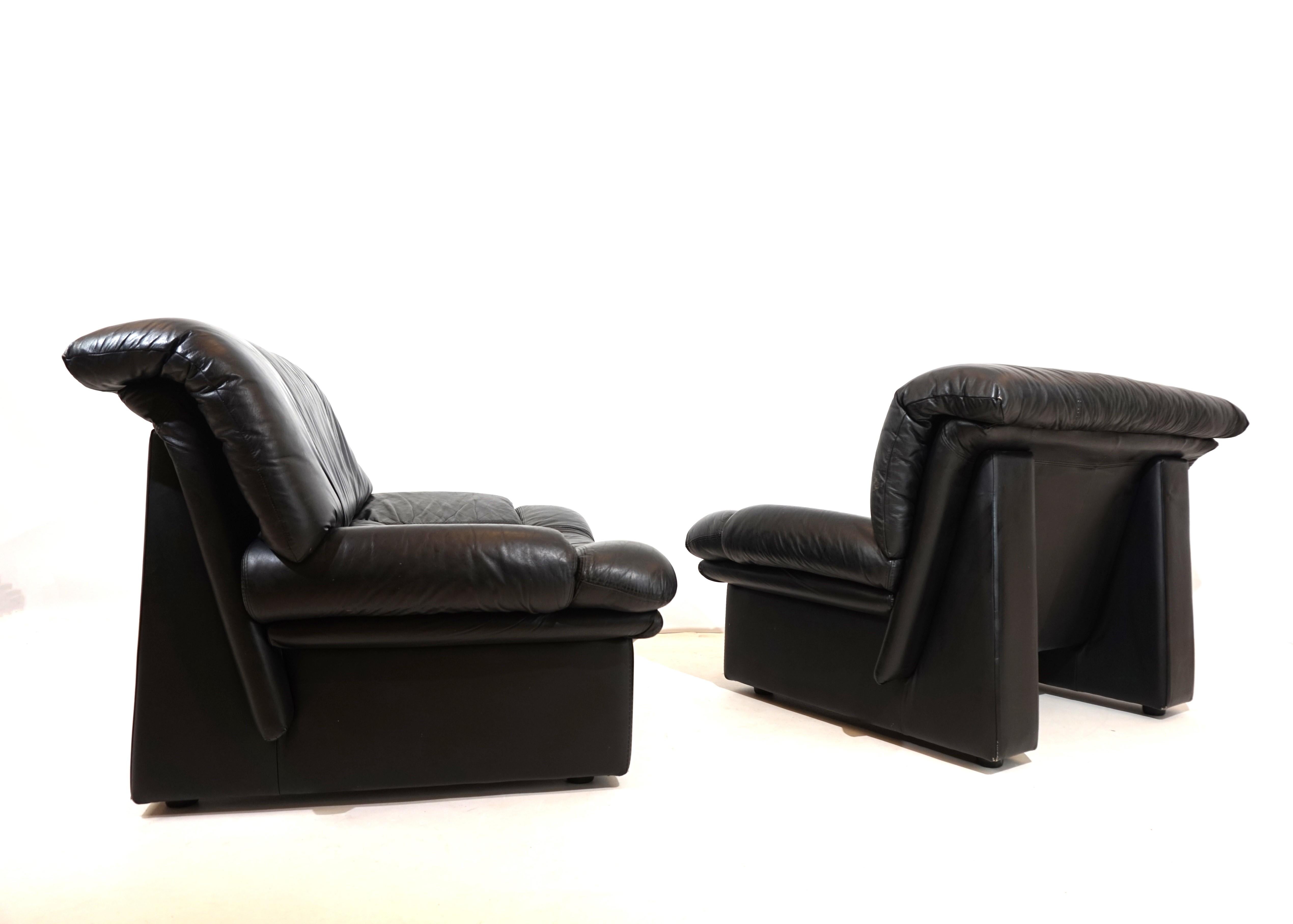Nicoletti Salotti Ambassador leather armchair set of 2 for Avanti For Sale 1