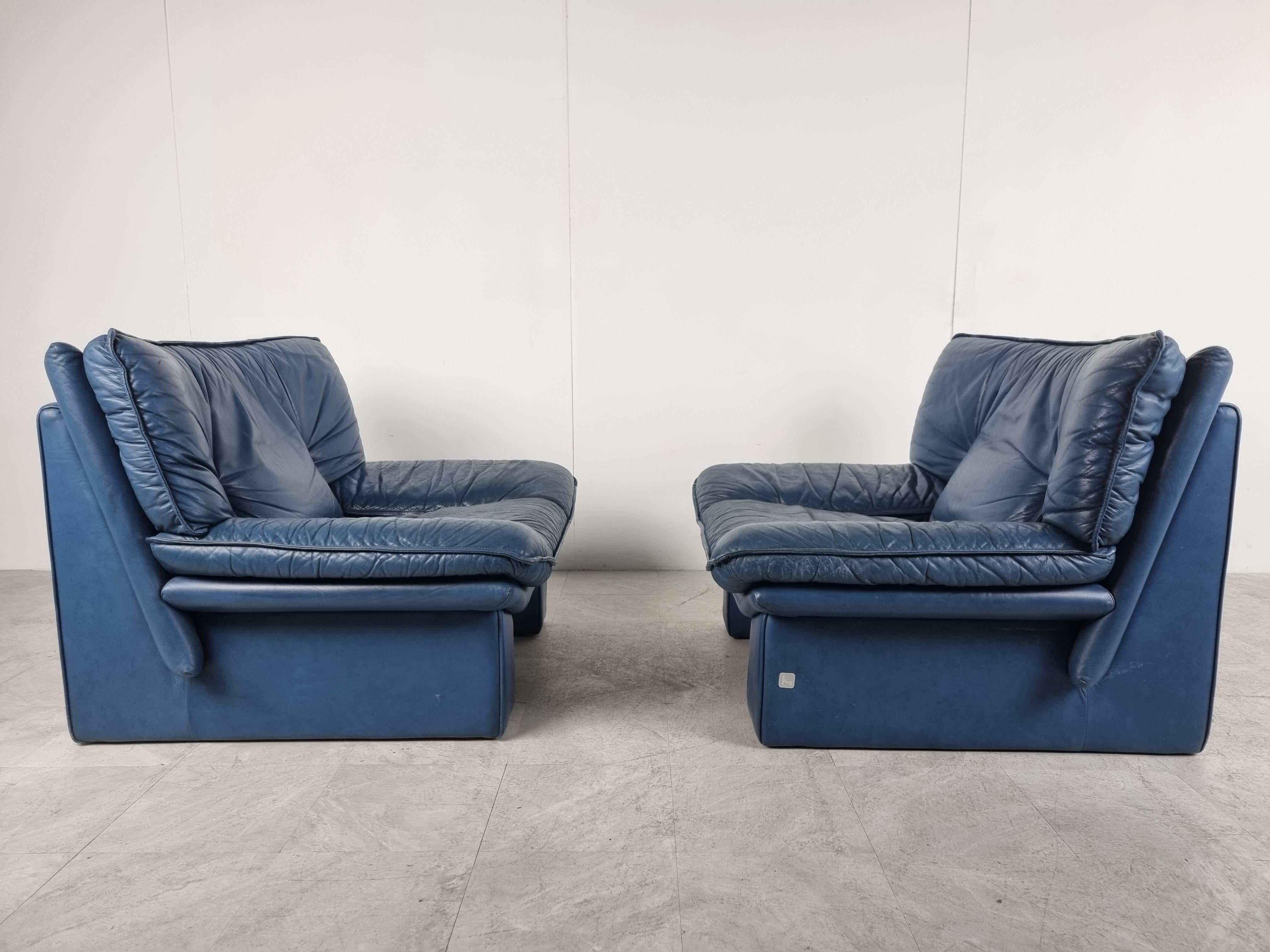 Italian Nicoletti Salotti, Pair of Armchairs, 1980, Italy