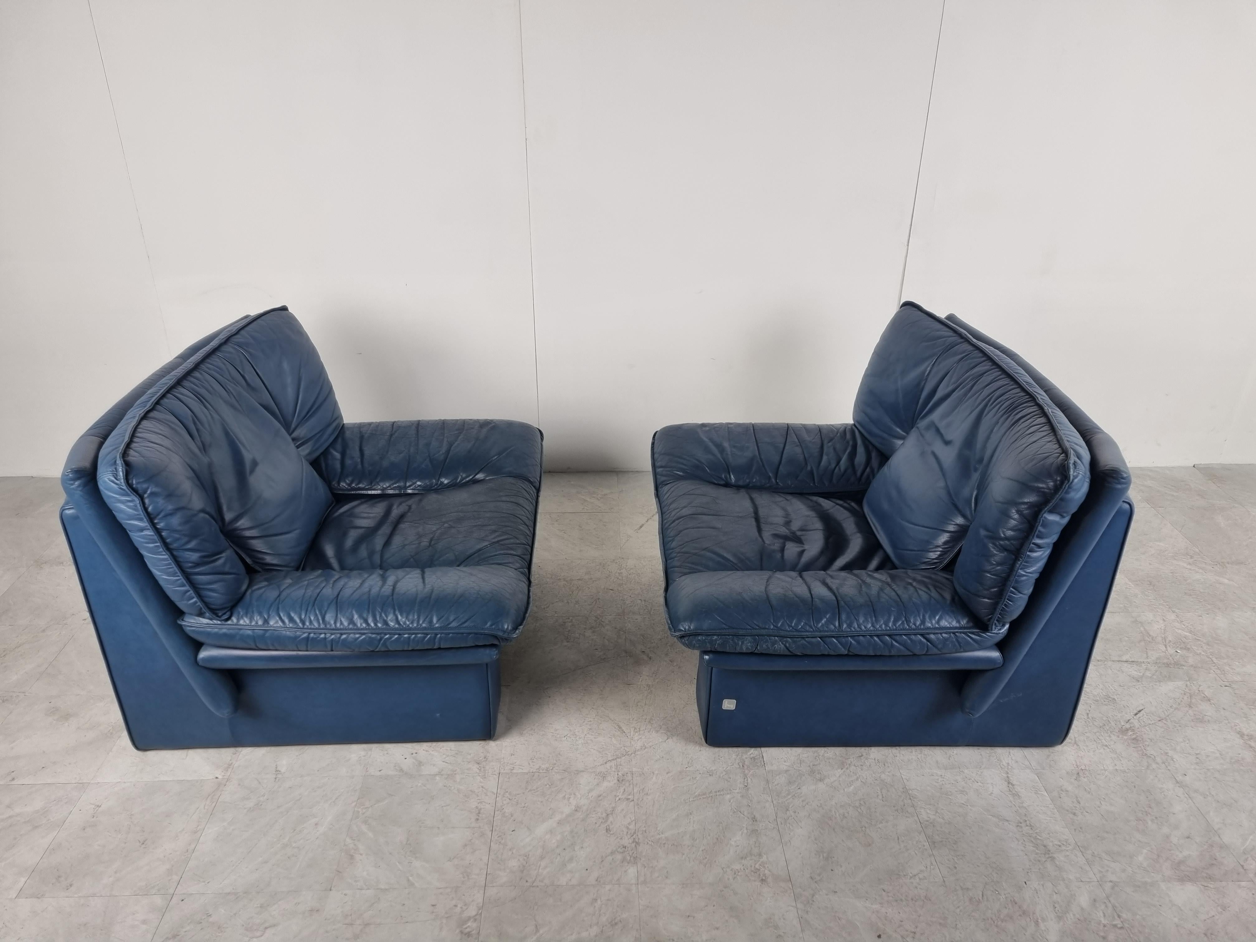 Nicoletti Salotti, Pair of Armchairs, 1980, Italy In Good Condition In HEVERLEE, BE