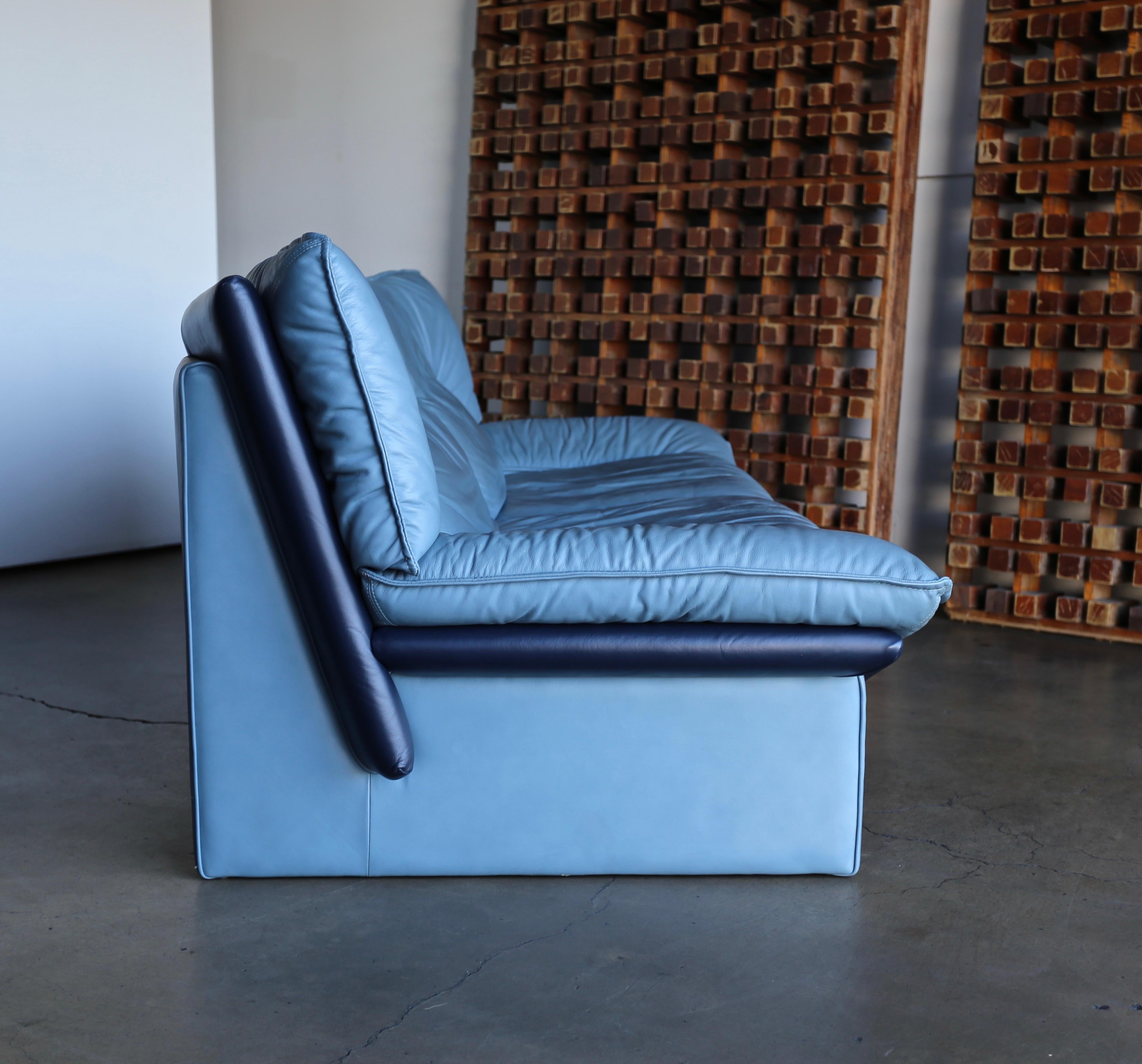 nicoletti salotti leather sofa