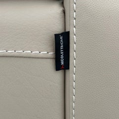 NicolettiHome Bamboo Three Seater Leather Sofa by Lauriero Design