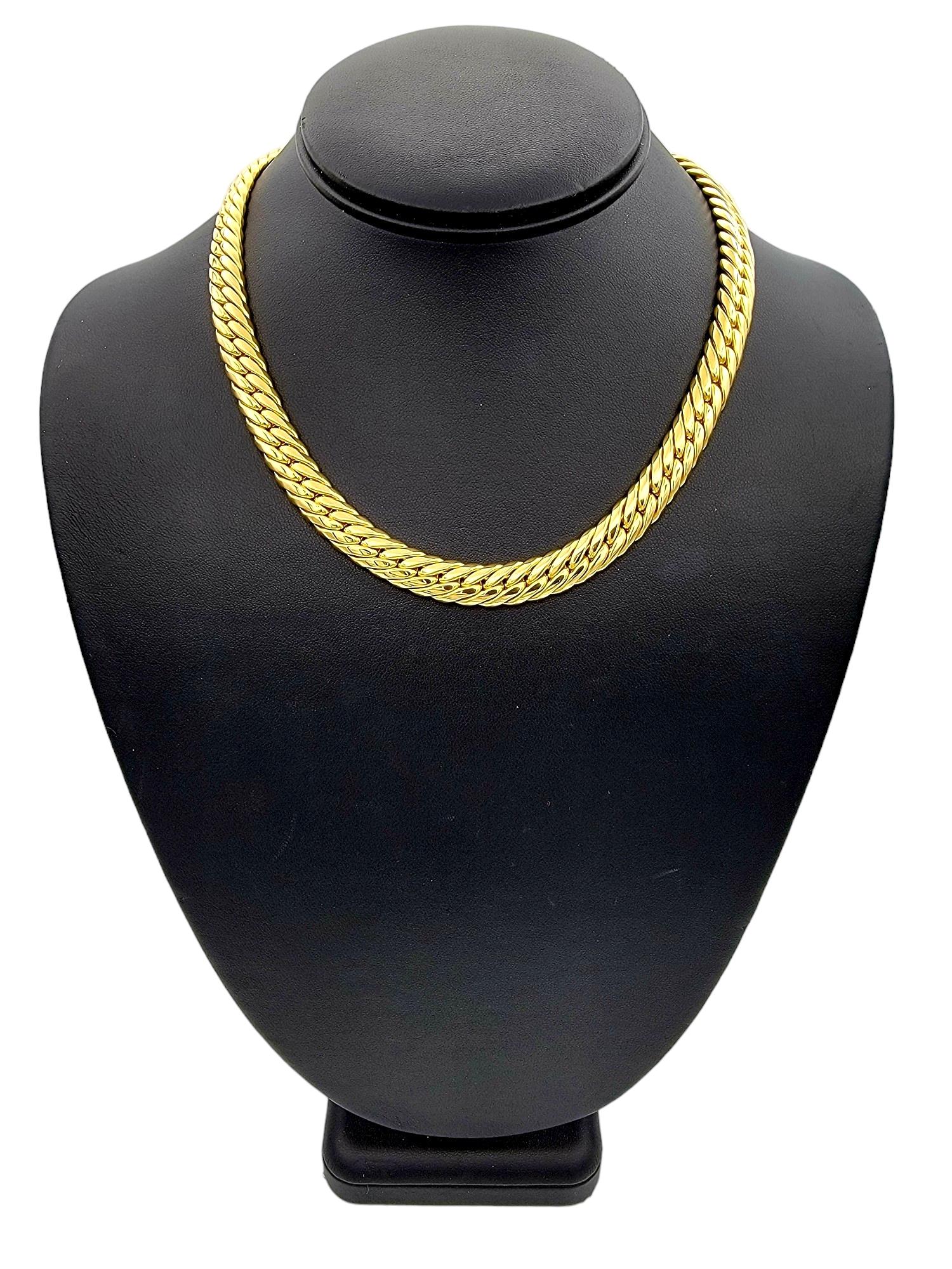 Collana con catena Nicolis Cola in oro giallo 18 carati lucidata A Link da 17