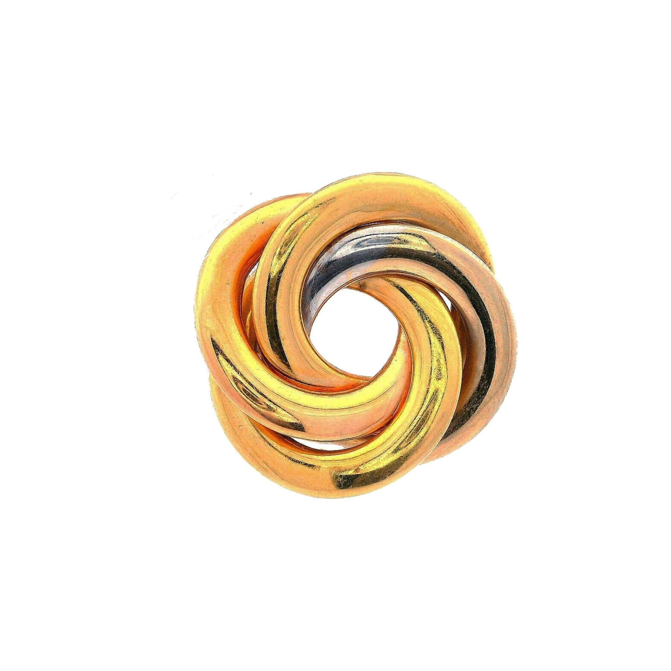 Orecchini con nodo d'amore in oro 18k di Nicolis Cola in vendita 1