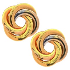 Nicolis Cola 18k Gold Lovers Knoten-Ohrringe