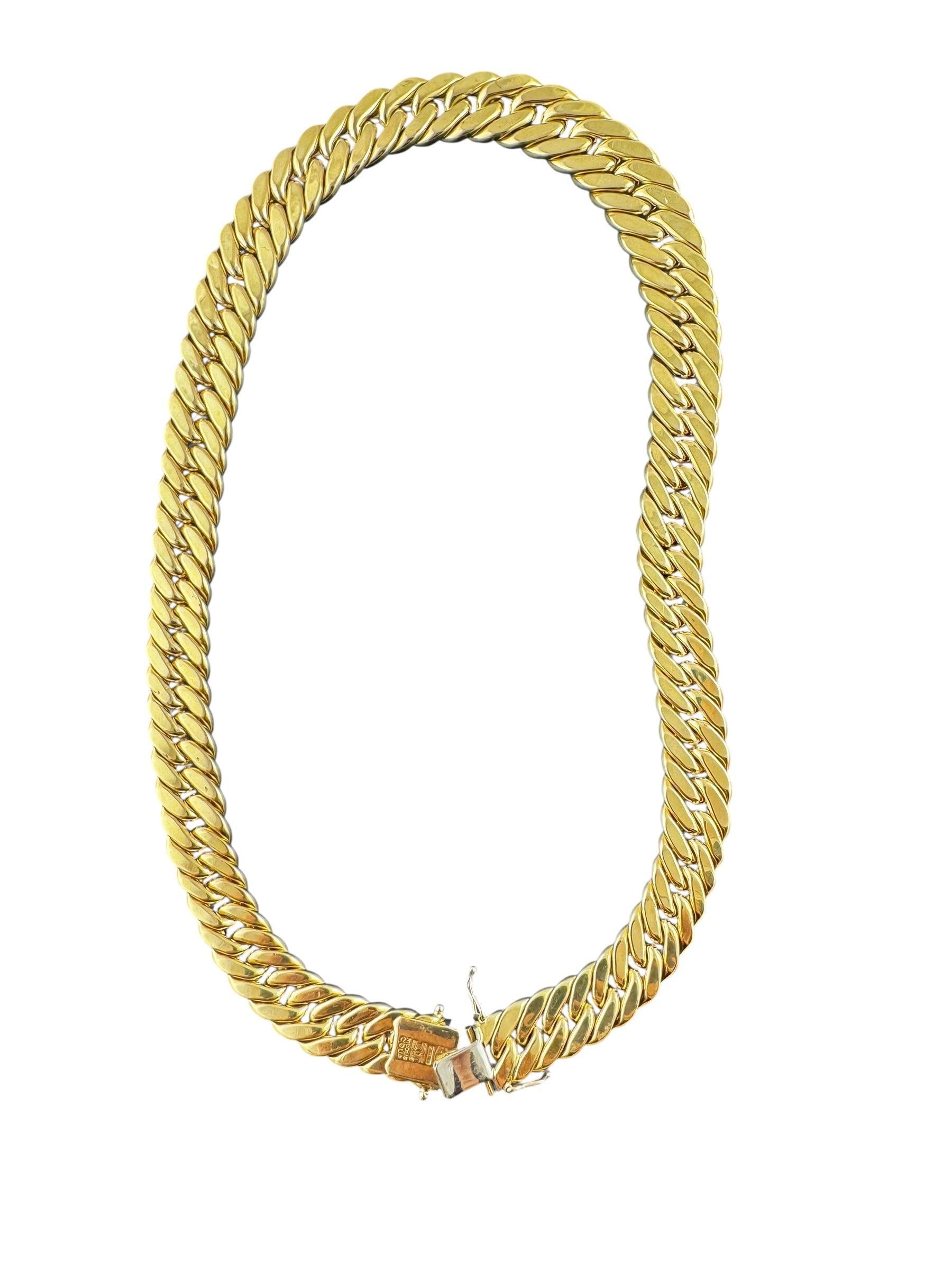 Nicolis Cola 18K Gelbgold abgestufte Curb Link Halskette 18