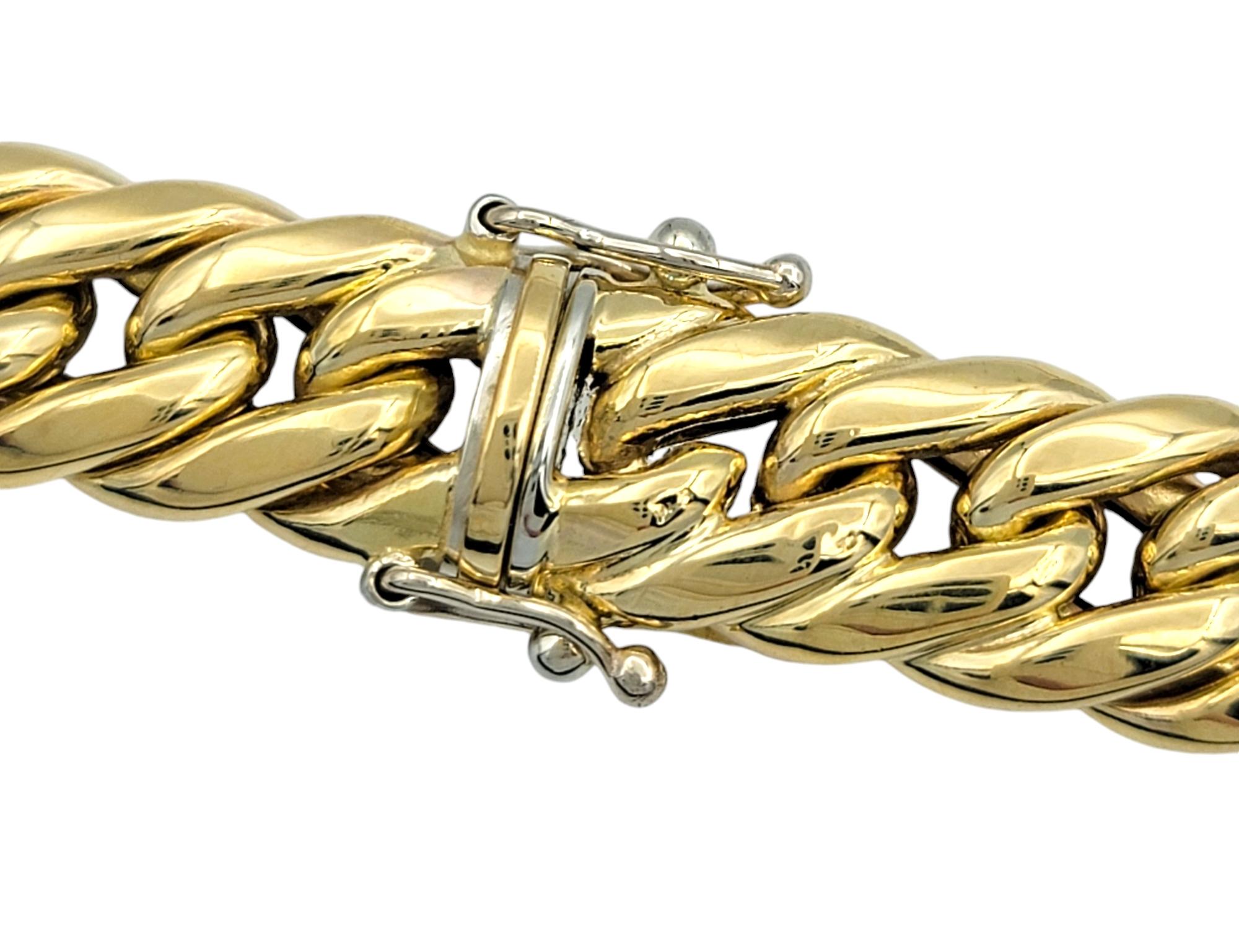 Nicolis Cola Collier à maillons en chaîne graduée de 18 pouces en or jaune 18 carats Bon état - En vente à Scottsdale, AZ