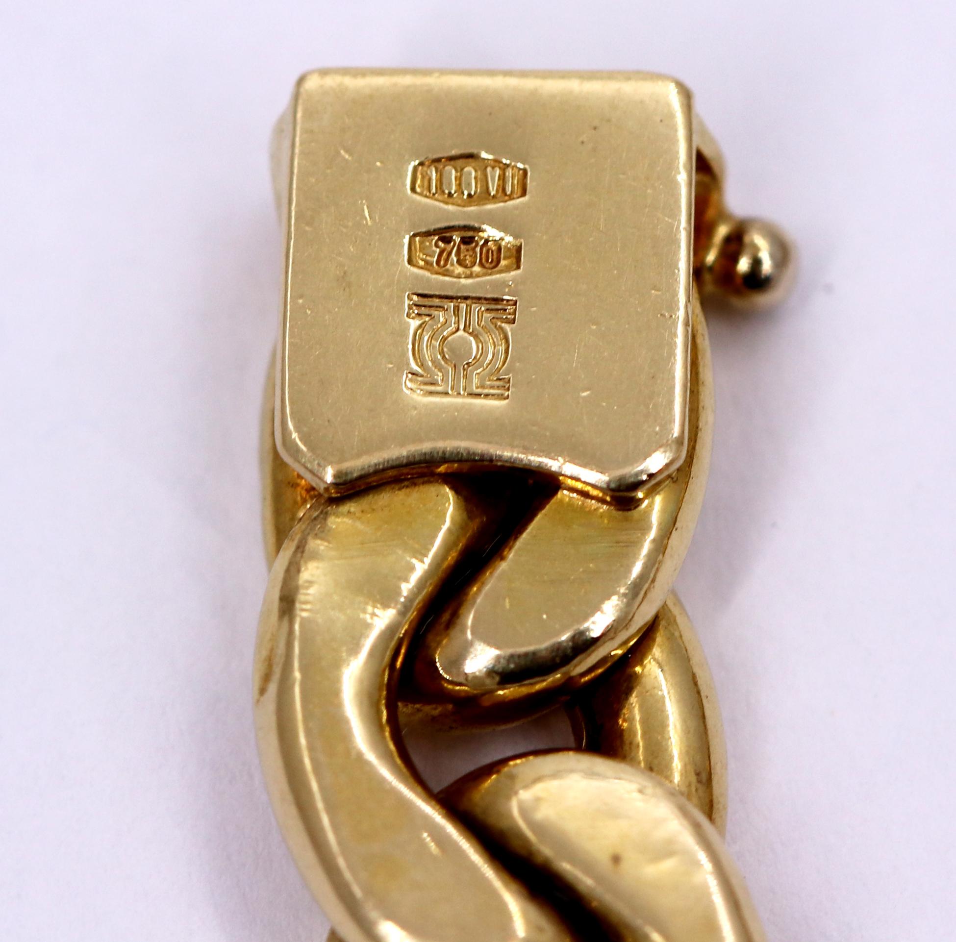 Nicolis Cola Long Gold Curb Link Necklace 1