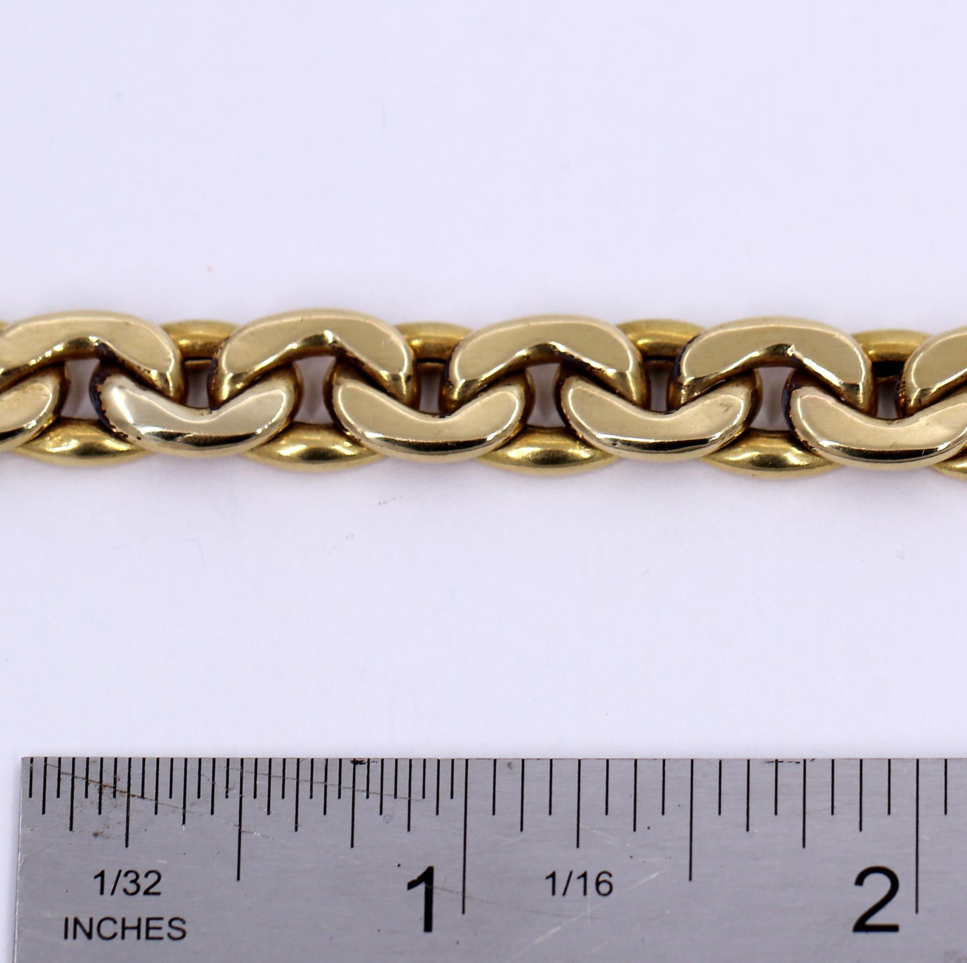 Nicolis Cola Long Gold Curb Link Necklace 2