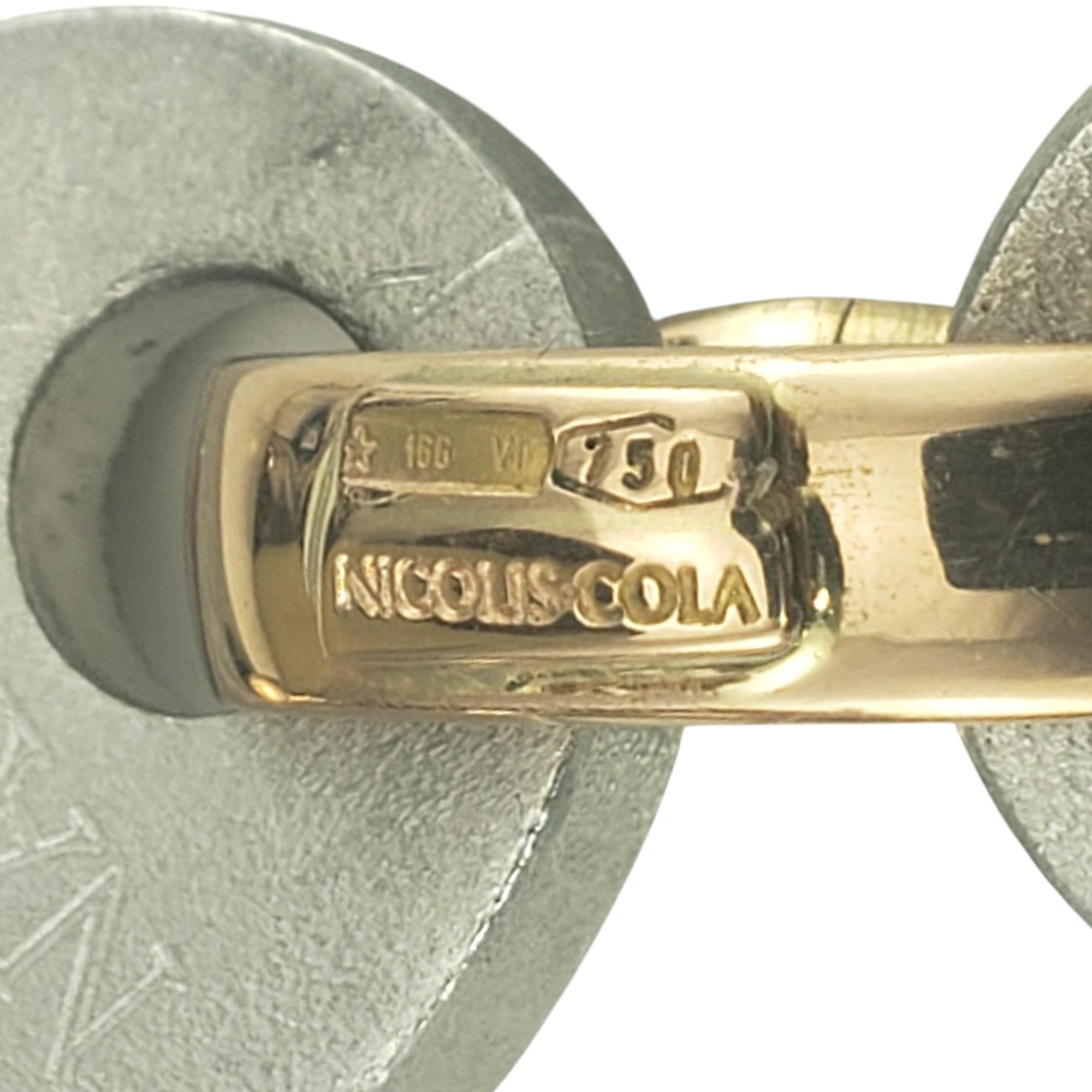 Women's Nicolis-Cola Nardi 18K Yellow Gold and Metal Enamel Bracelet #20274