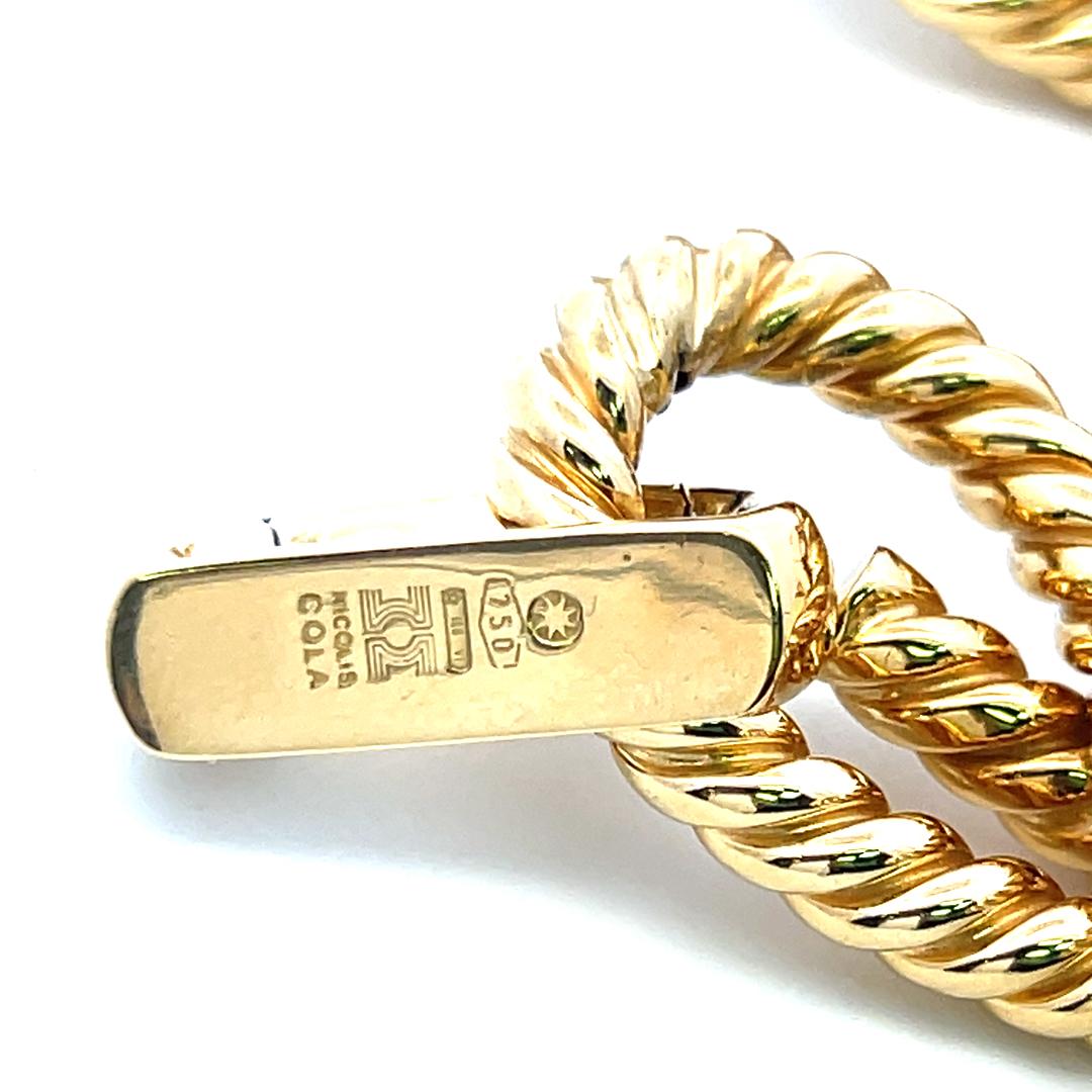 Nicolis Cola Vintage 65,35 Gramm 18 Karat Gelbgold Gliederarmband im Angebot 6