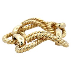 Nicolis Cola Vintage 65.35 Grams 18 Karat Yellow Gold Link Bracelet