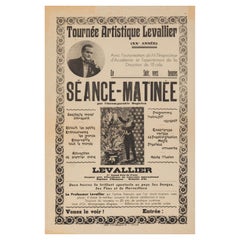 Nicolitch, Original Vintage Poster, Levallier, Magic Show Tour, c. 1940