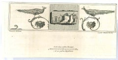 Ancient Roman Drawings -  Etching after Nicolò Vanni - 18th Century