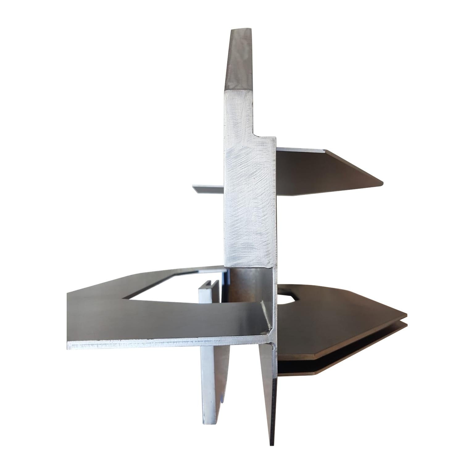 Nicoloff Dimitri Abstract Steel Sculpture, circa 200, Edition of 3 For Sale 8