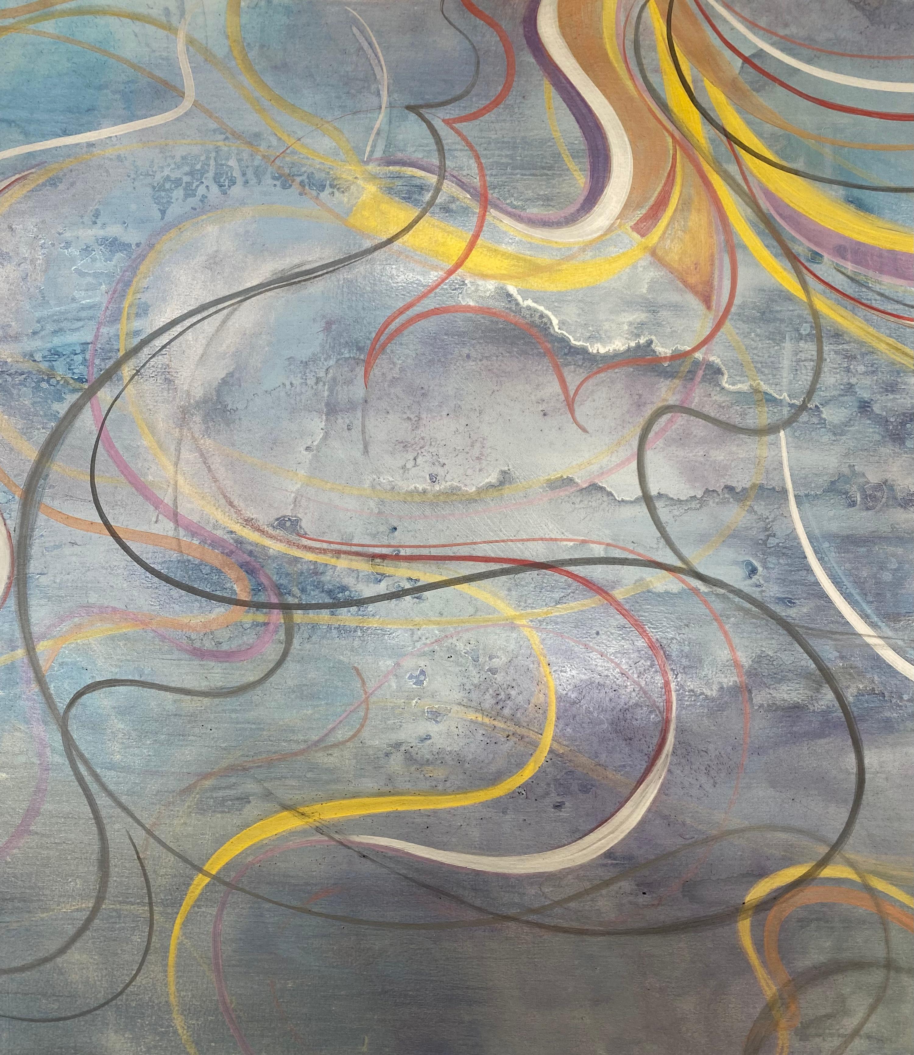 Blassblau (Abstrakt), Painting, von Nicolás Guzmán