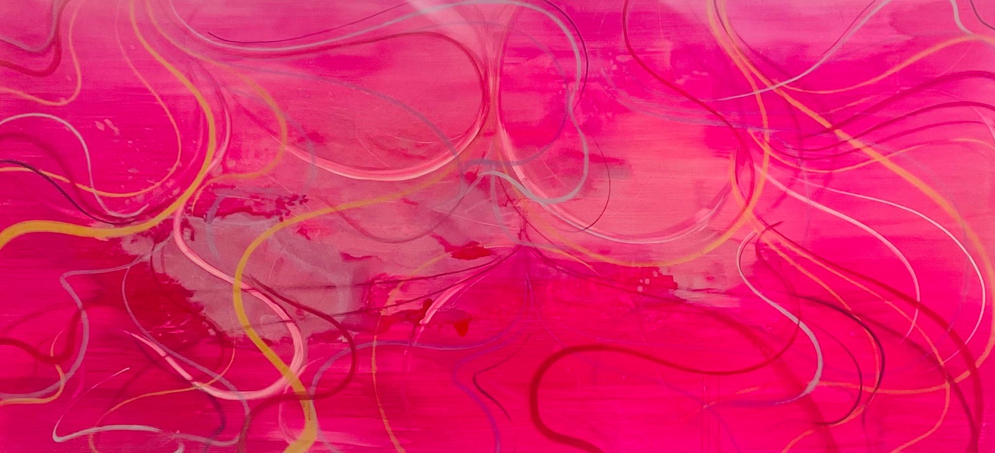 Nicolás Guzmán Abstract Painting - Pink