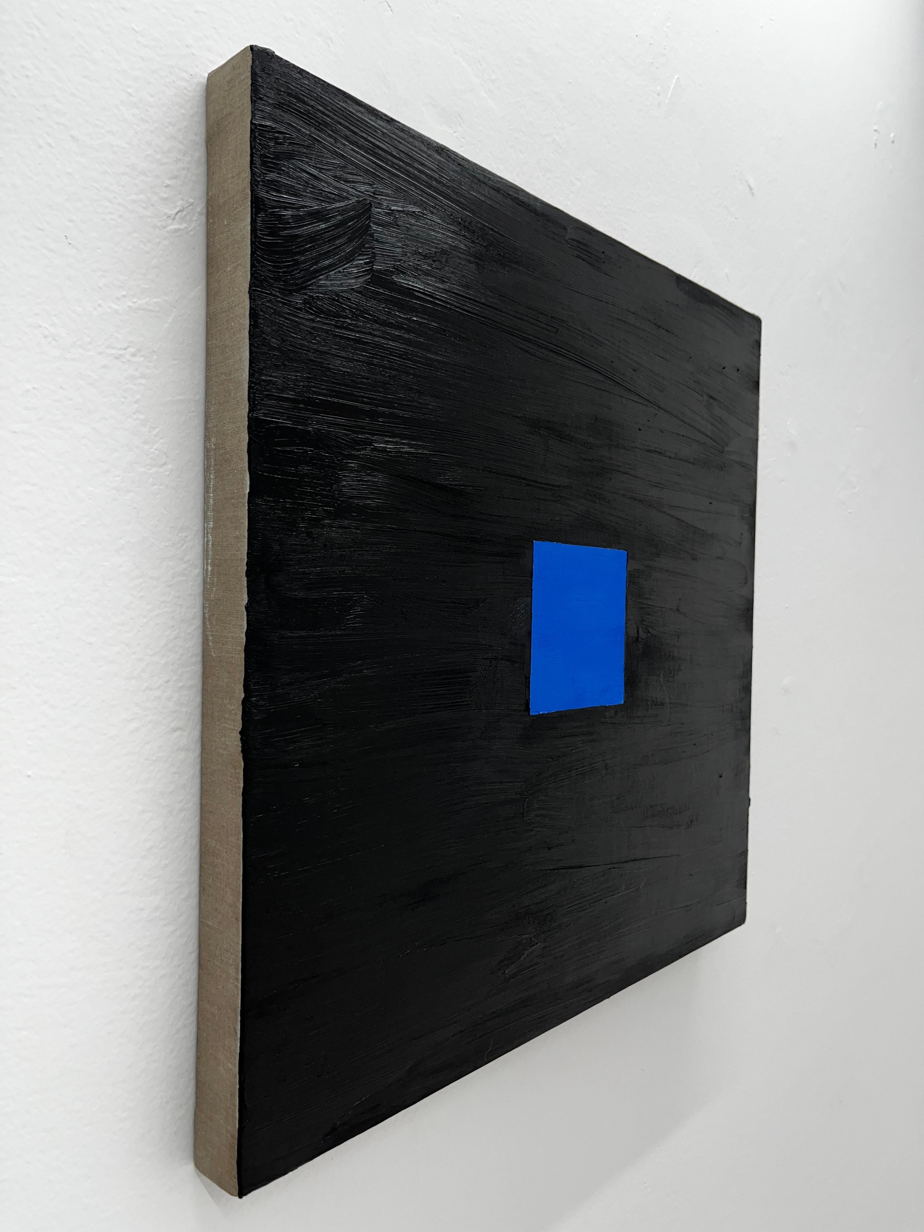Utilisant de la peinture à l'huile pure, qui donne à l'œuvre sa texture unique, l'artiste parvient à utiliser deux couleurs particulièrement difficiles à travailler : le noir et le bleu. 

Cette œuvre fait partie de l'exposition 