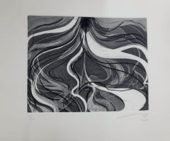 "Blanco y negro I" impresiones contemporáneas líneas abstractas en blanco y negro
