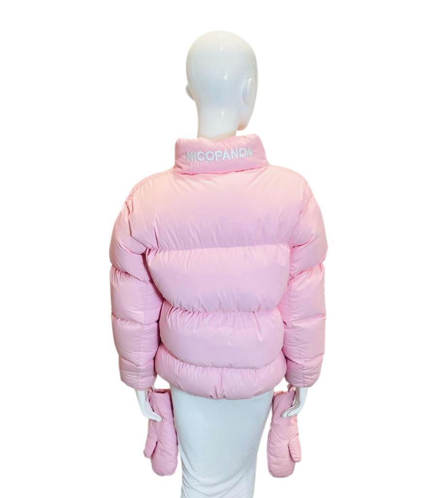 Nicopanda Uptown Puffer Jacket With Mittens Pour femmes en vente