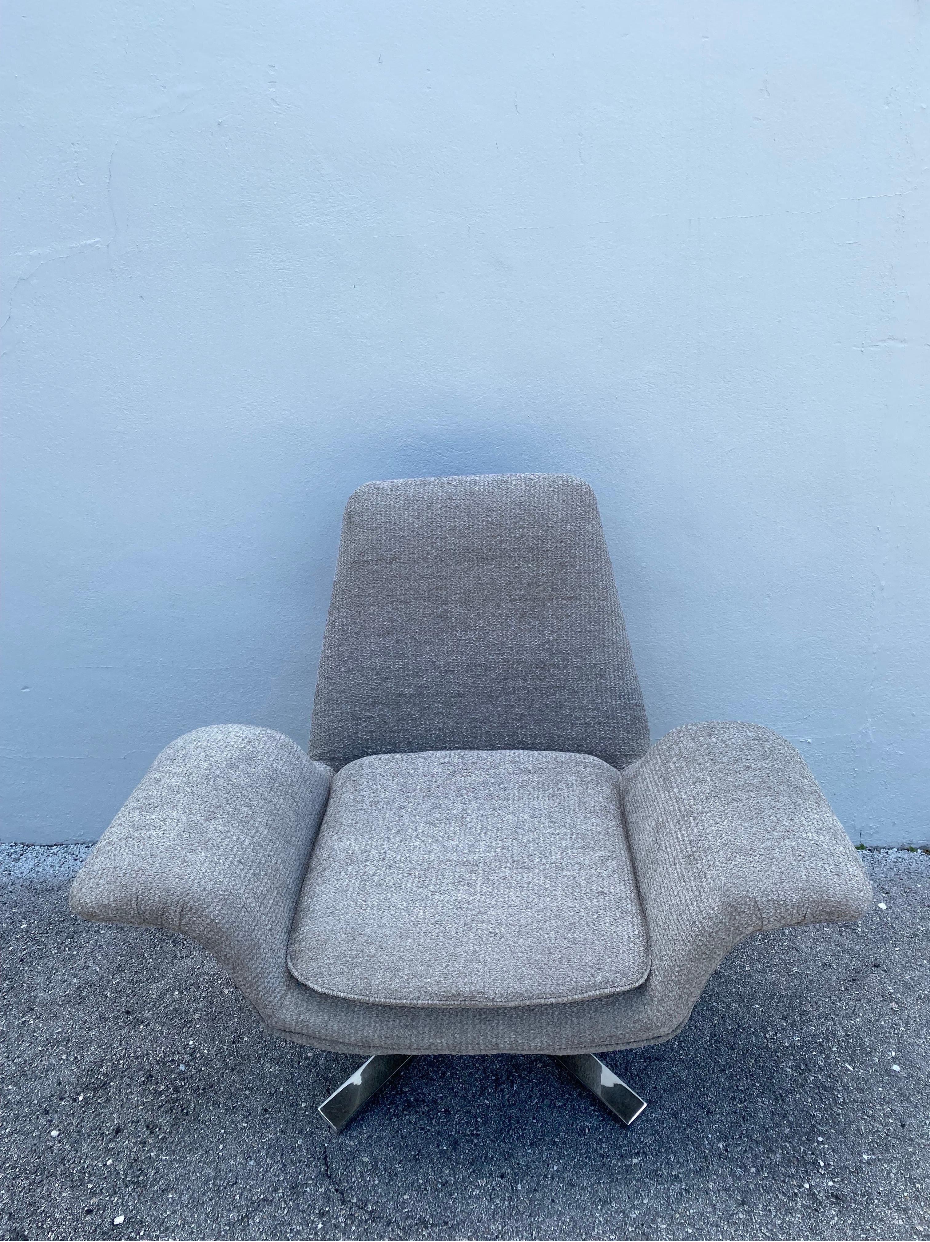 This is the most comfortable swivel armchair with a heavy steel 