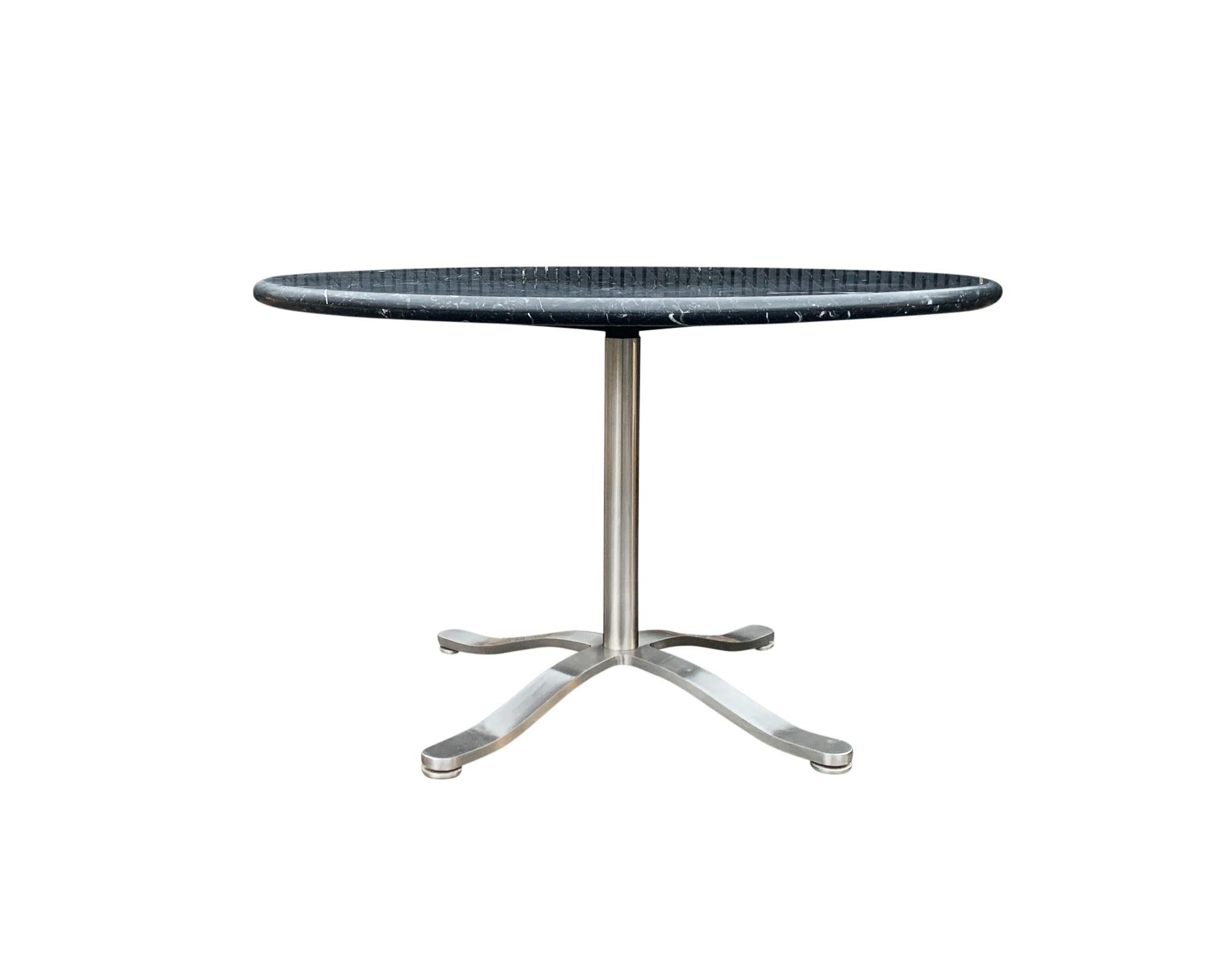 Superbly crafted with a Belgium black marble top, over 1