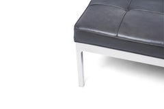 Nicos Zographos Daybed, Leather and Steel