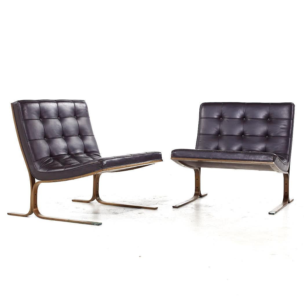 Nicos Zographos Mid Century CH28 Ribbon Chairs - Pair

Each lounge chair measures: 28 wide x 30 deep x 28.5 high, with a seat height of 16 inches

All pieces of furniture can be had in what we call restored vintage condition. That means the piece is