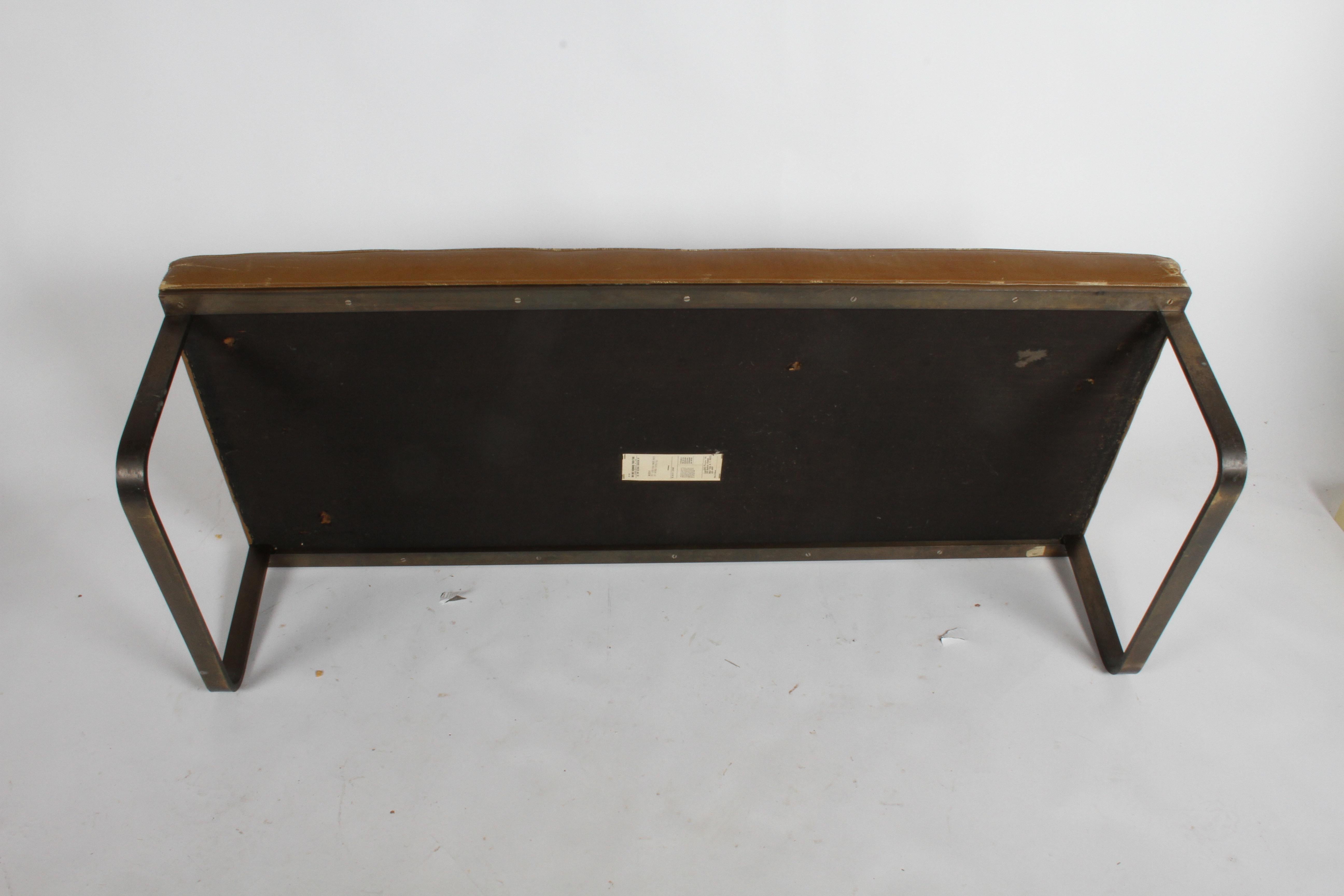 Nicos Zographos Museum Bench with Bronze Base For Sale 5