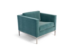 Nicos Zographos Streamline Mohair Club Chairs