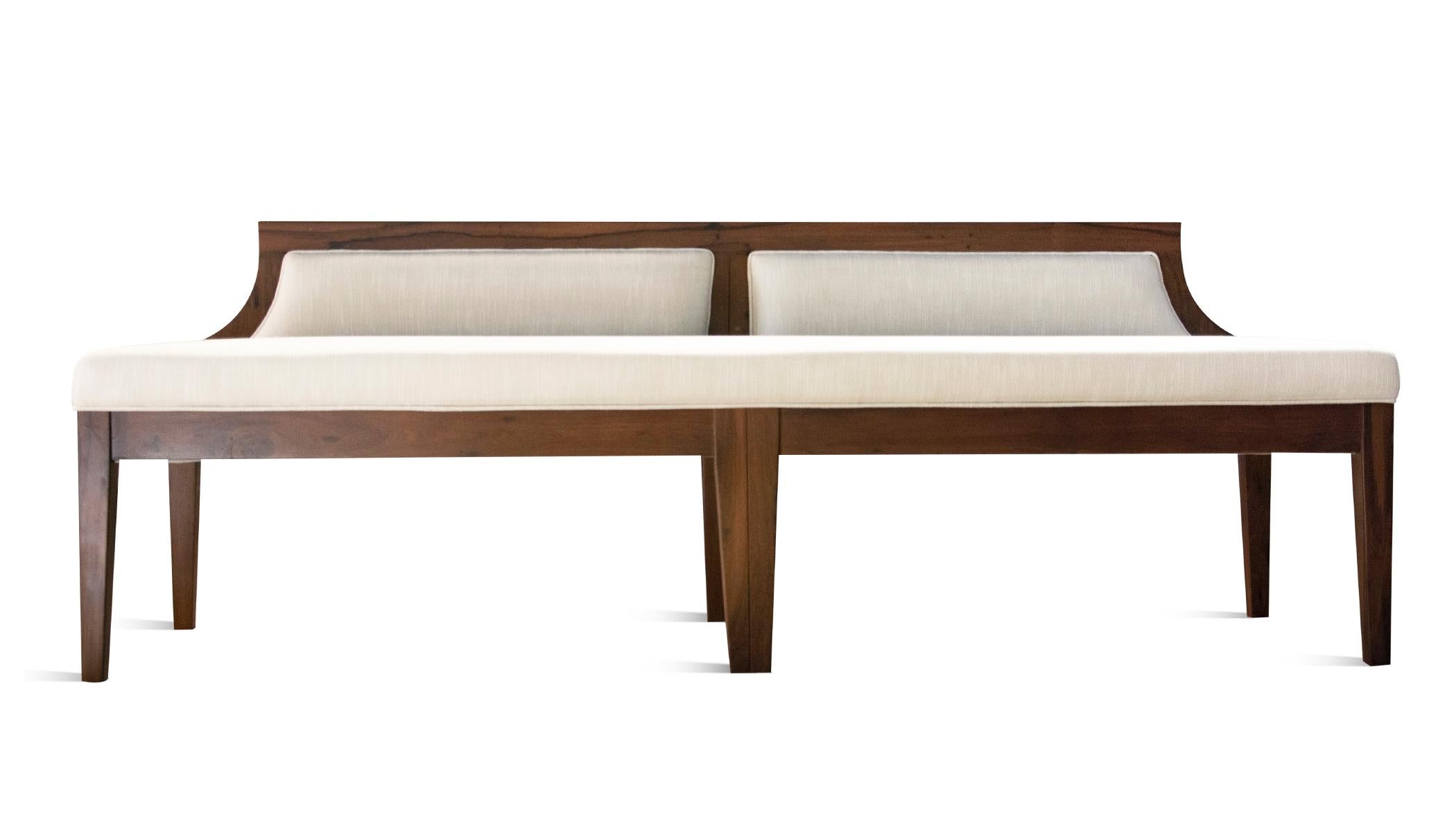Modern Customizable Bench in Argentine Rosewood by Costantini, Nicostrato  For Sale 5