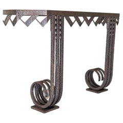 Nics Freres forged iron console
