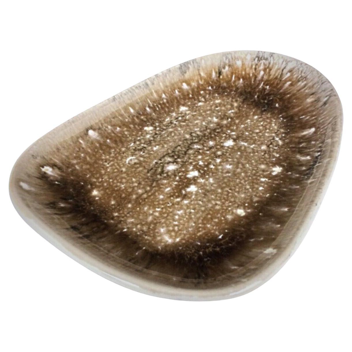 Nidervillier "Ecume" Hand-Decorated Plate or Trinket Tray, Made in France, 2Y109 For Sale