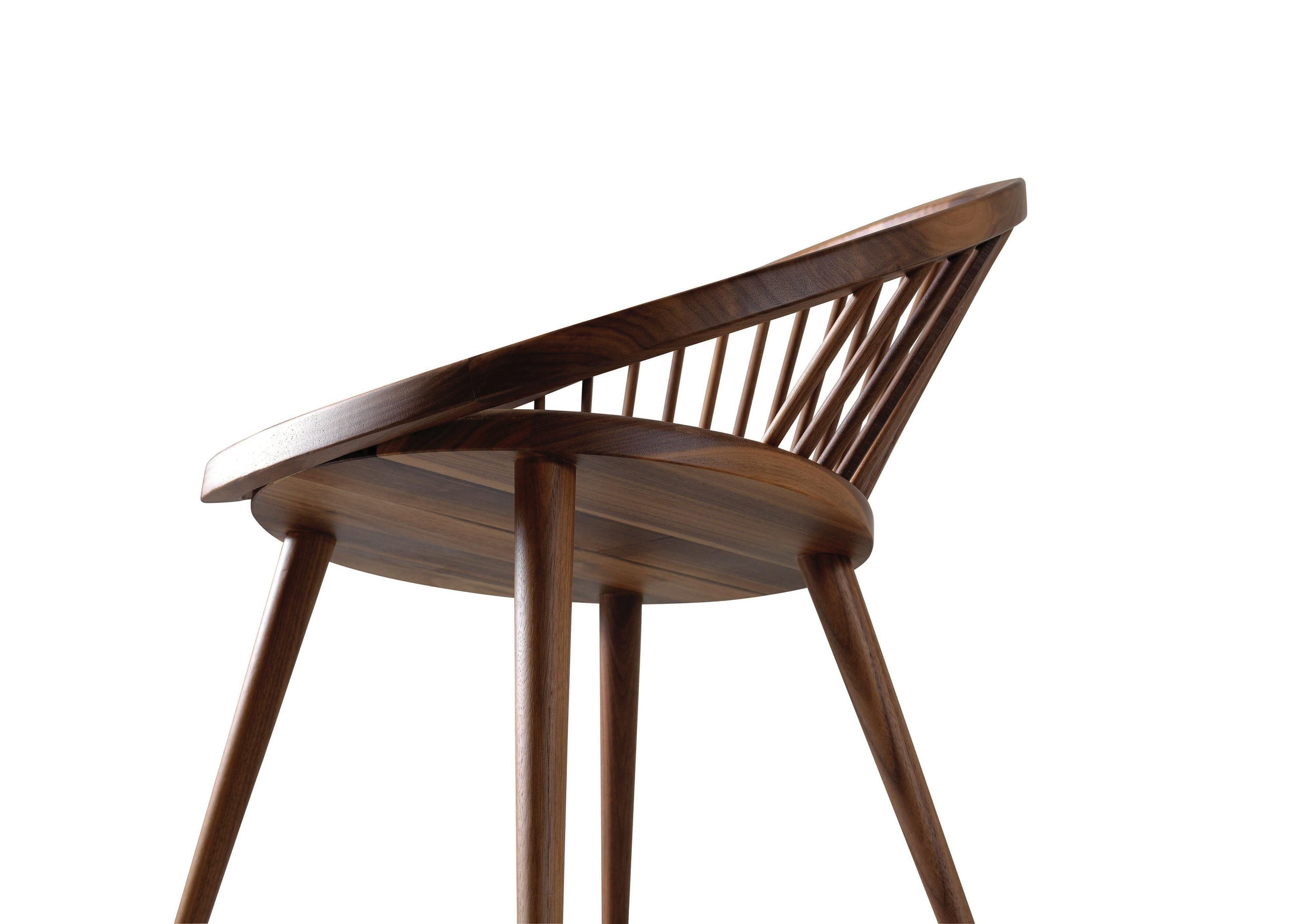 Walnut Nido Chair by Dale Italia For Sale