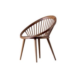 Nido Solid Wood Chair, Walnut in Hand-Made Natural Finish, Contemporary