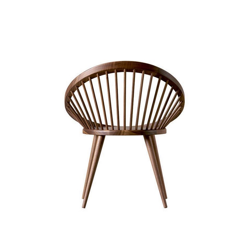 Oiled Nido Solid Wood Chair, Walnut in Hand-Made Natural Finish, Contemporary For Sale
