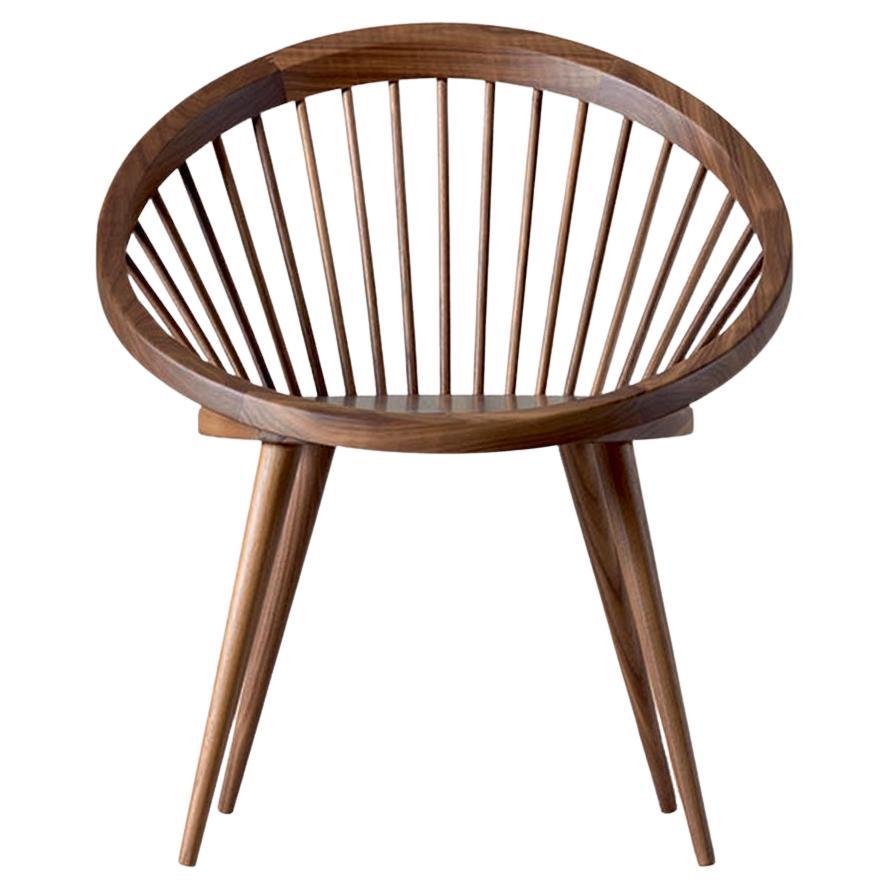 Nido Solid Wood Chair, Walnut in Hand-Made Natural Finish, Contemporary
