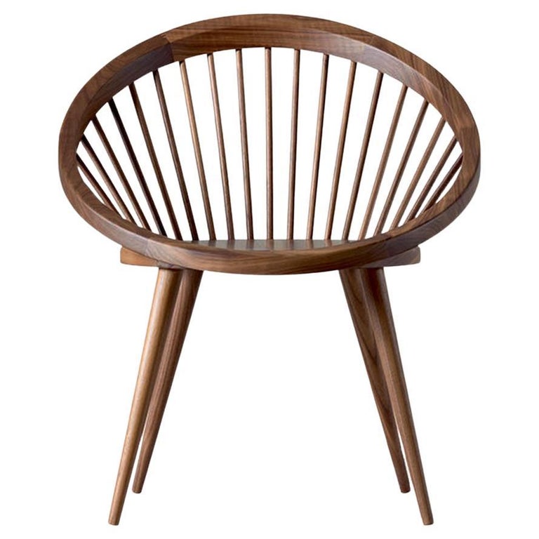 Nido Solid Wood Chair, Walnut in Hand-Made Natural Finish, Contemporary For Sale