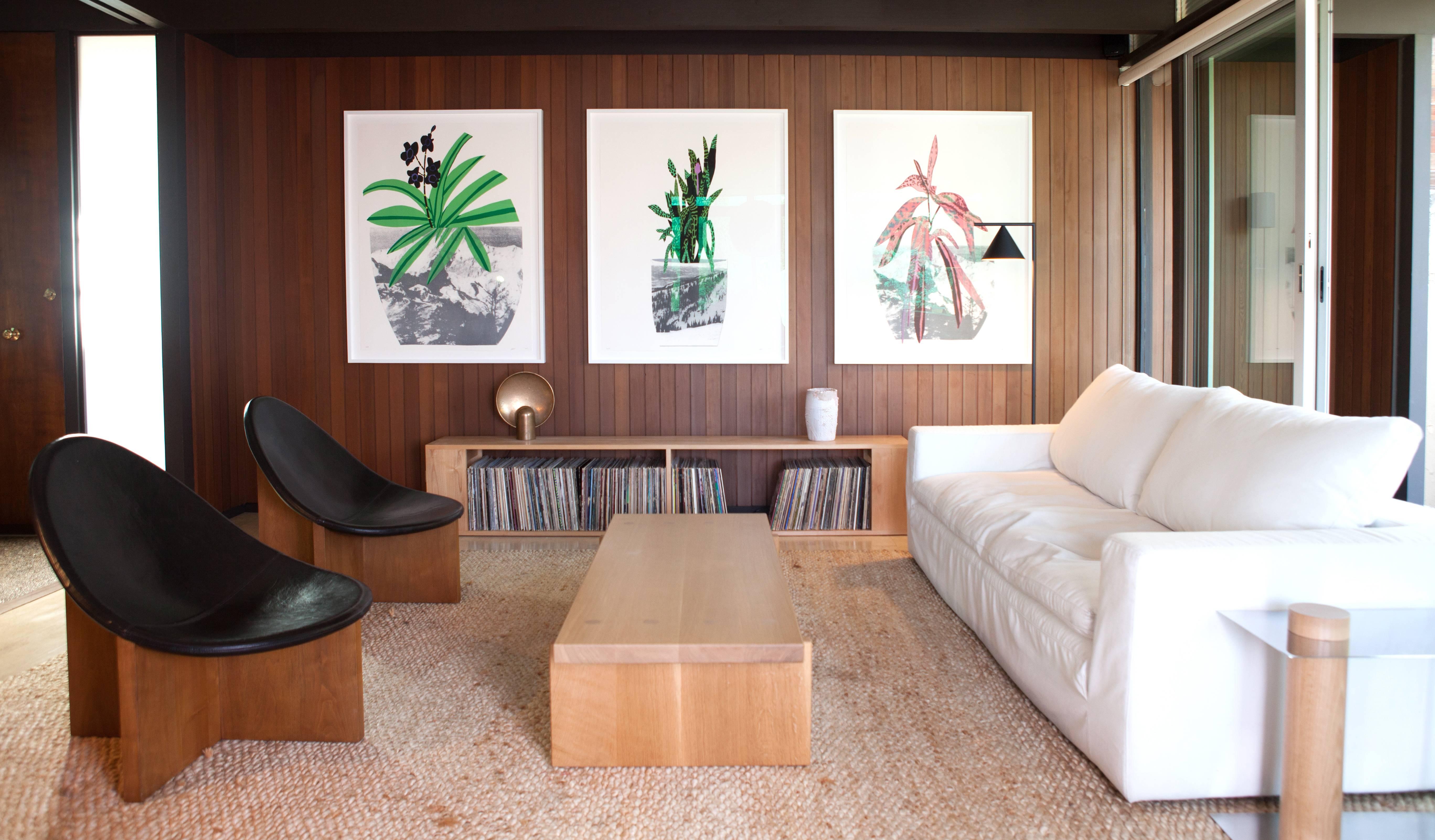 NIDO Moderner Loungesessel aus massivem Nussbaumholz und schwarzem Leder von Estudio Persona im Angebot 5