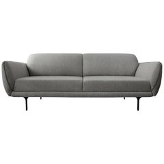 "Nie" Sofa Minimalist Style in Gray Fabric