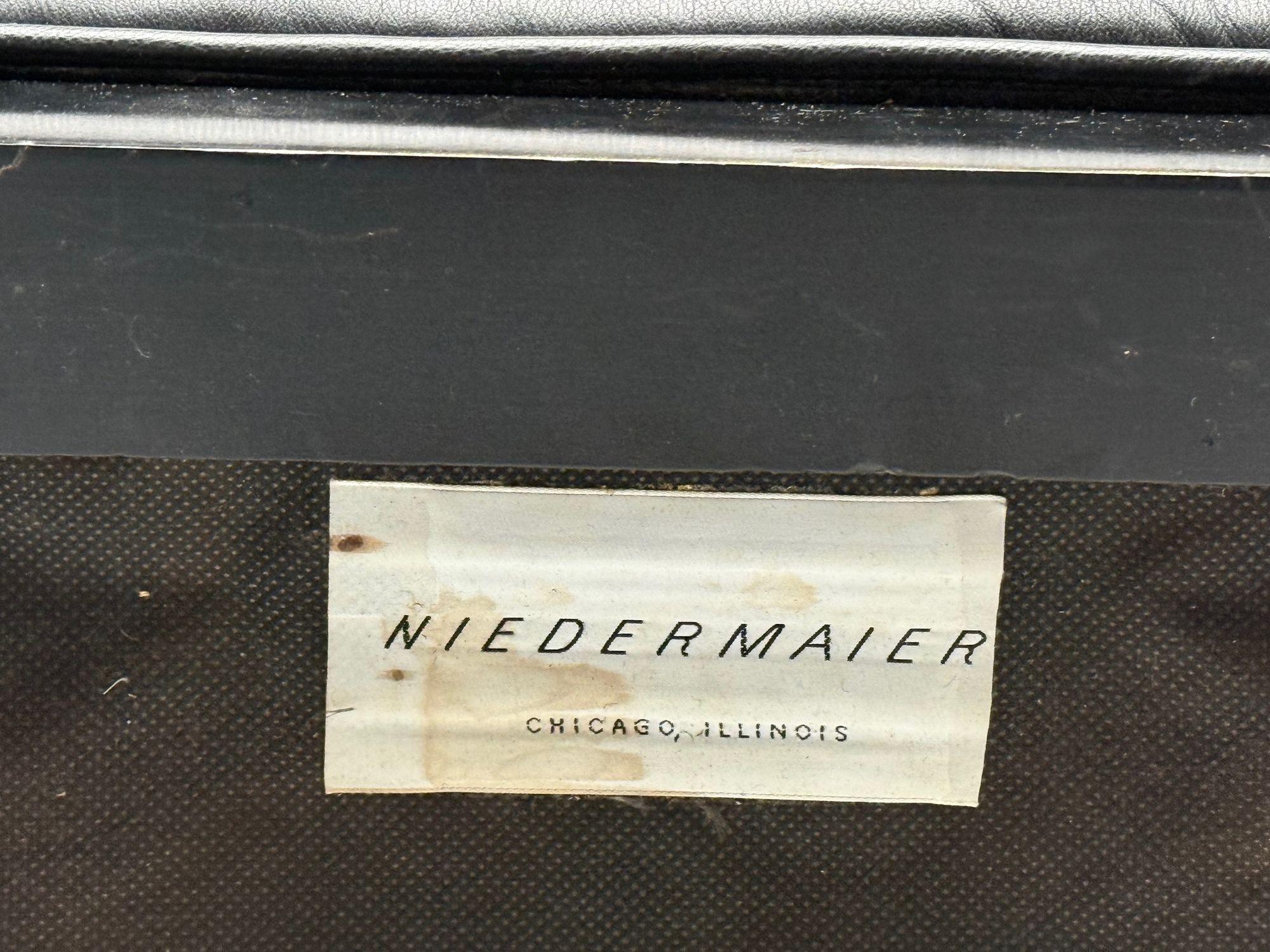 Niedermaier, Ebonized Wood, Leather, Klismos Dining Chairs, USA, 21st C. im Angebot 7