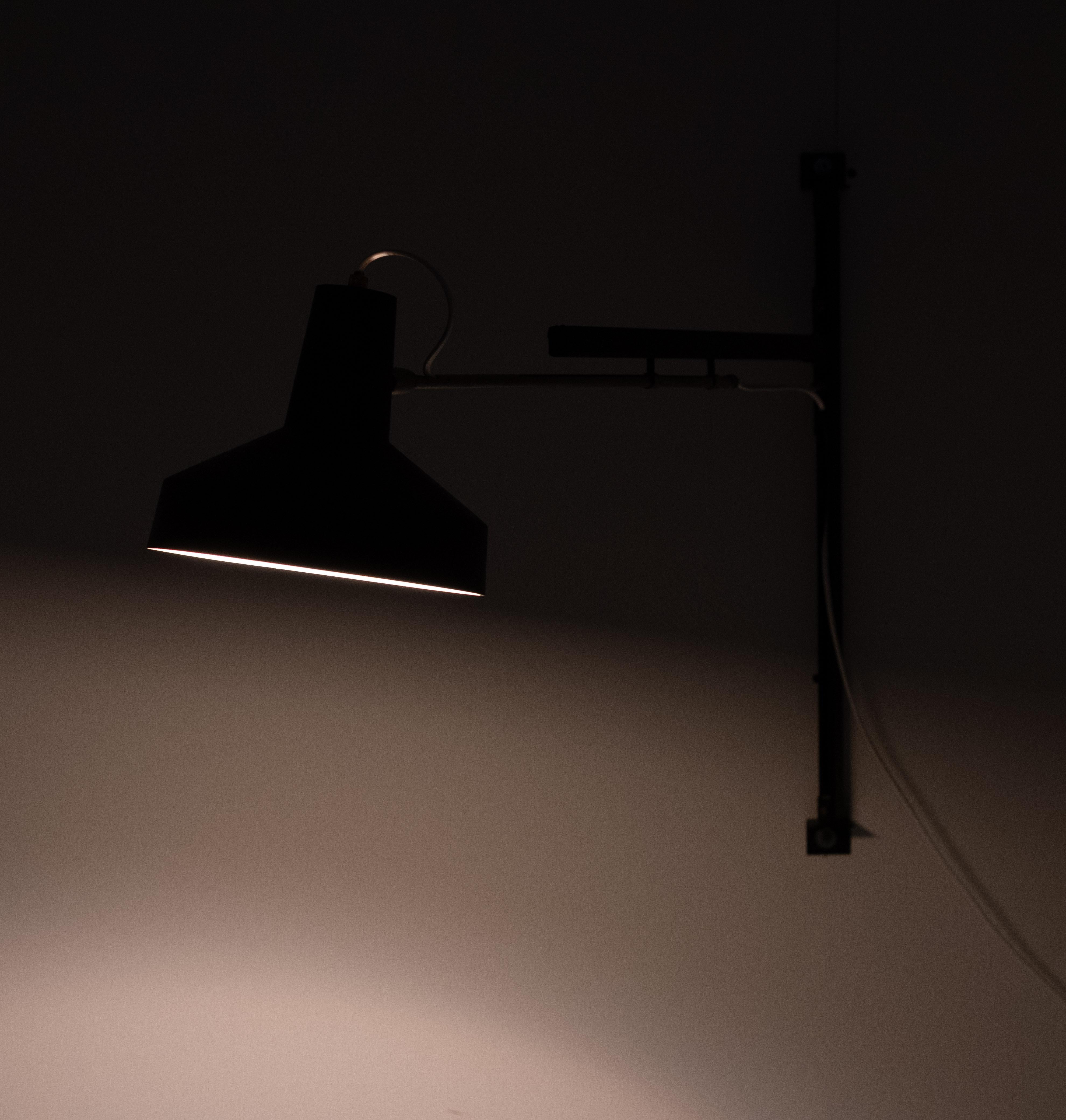 Niek Hiemstra Evolux Telescope wall lamp 1960s Holland in vendita 4