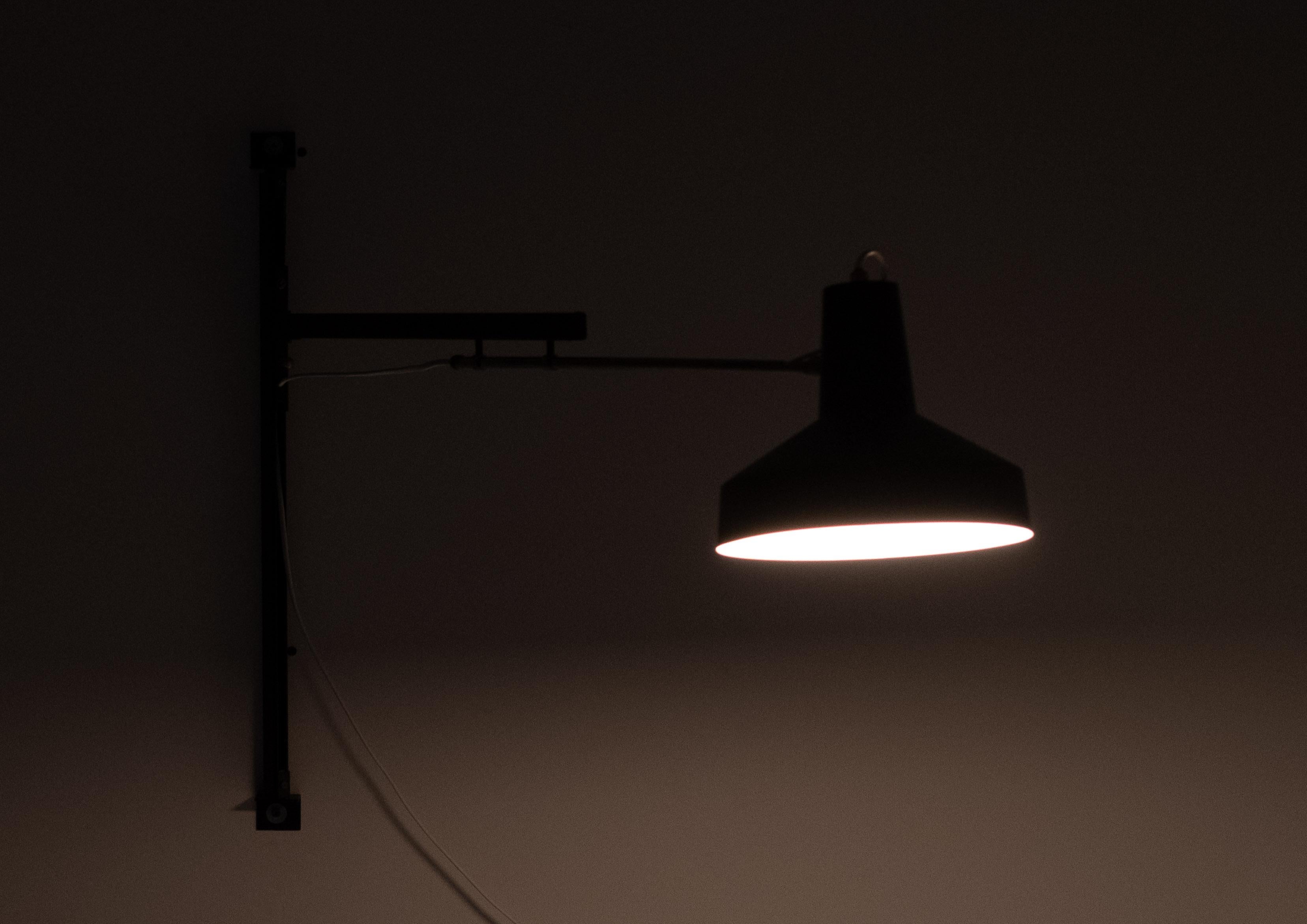 Niek Hiemstra Evolux Telescope wall lamp 1960s Holland in vendita 5