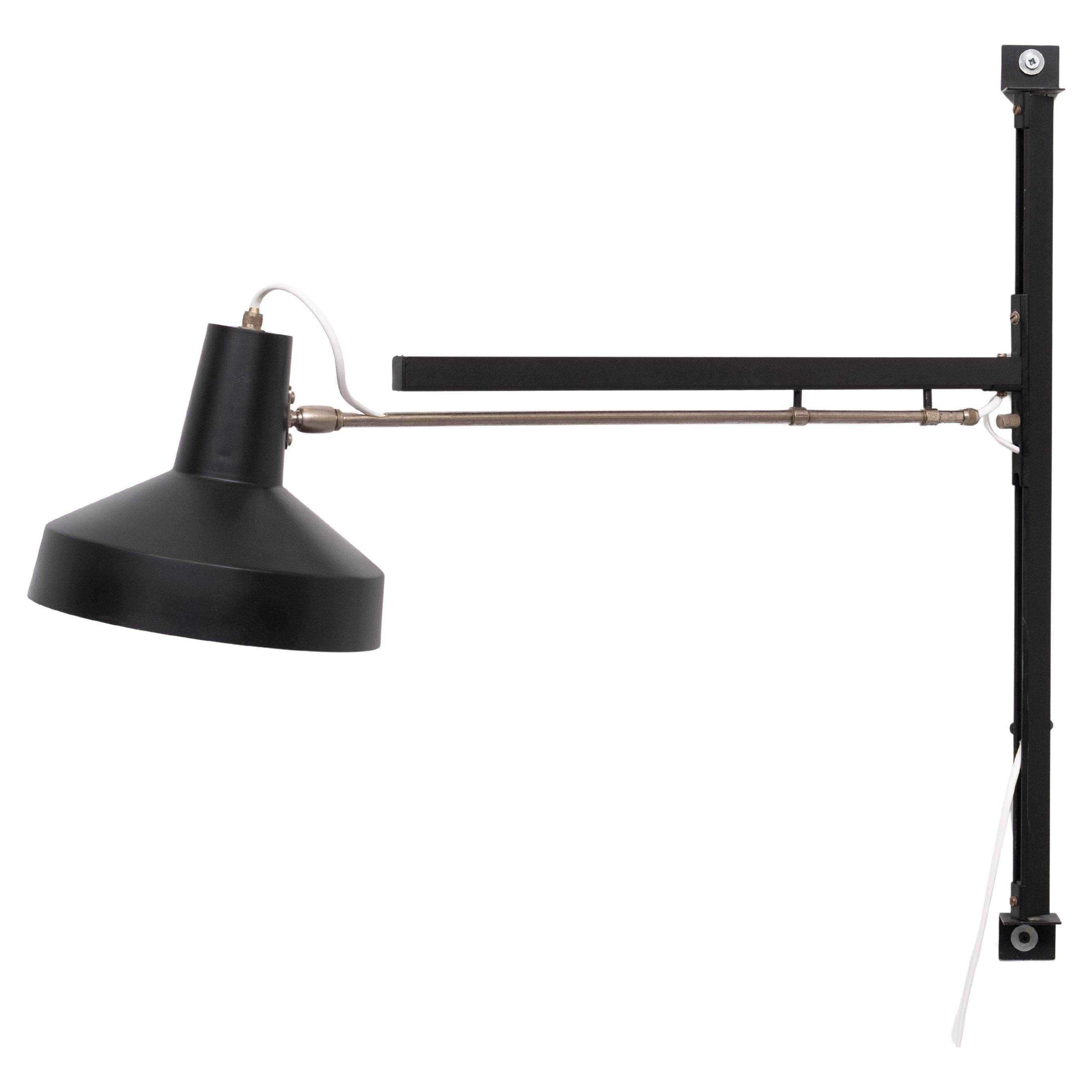 Niek Hiemstra Evolux Telescope wall lamp 1960s Holland
