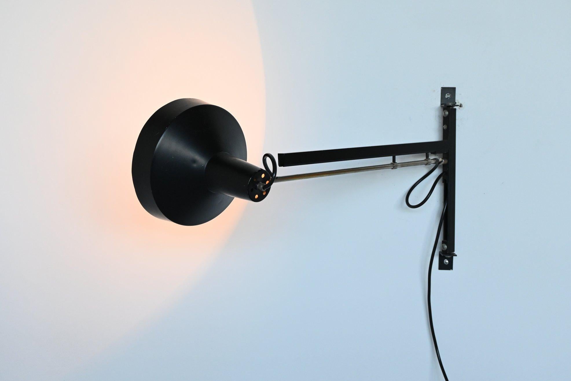 Niek Hiemstra Telescope Wall Lamp Hiemstra Evolux, the Netherlands, 1960 1