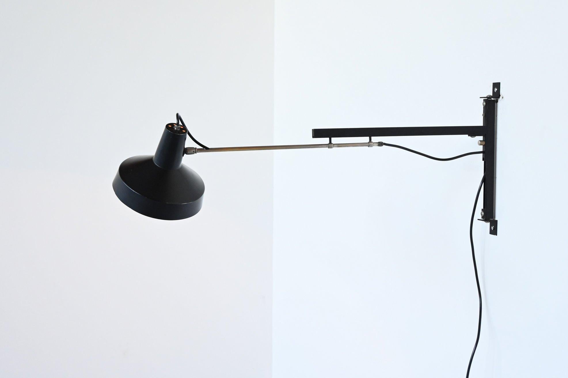 Nickel Niek Hiemstra Telescope Wall Lamp Hiemstra Evolux, the Netherlands, 1960